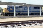 Q452 with CSX 8607 waiting at the depot